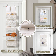 ANTIS'S HOME boho nursery storage pockets organized for baby's items and easy access.