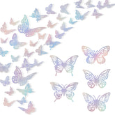 Anwyll Laser Silver 3D butterflies wall decor packet adds contemporary sparkle.