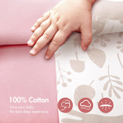ANYEDDE 100% cotton fabric feels soft on delicate baby skin.
