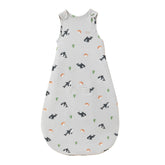 AnZai Merino sleep sack front view with plush lining and organic cotton shell for year-round comfort