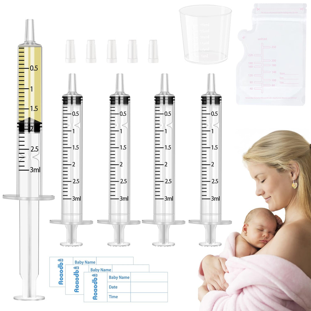 Aoaodbu colostrum collector kit with syringes for precise collection and safety.