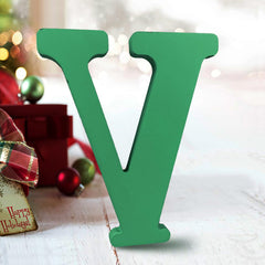AOCEAN 6-inch wood letter standing upright for DIY decor ideas.