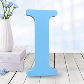 AOCEAN blue wood letters 6inch wall decor for stylish rustic home accents.