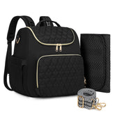 aocrin diaper bag backpack front view with versatile carry options for daily outings