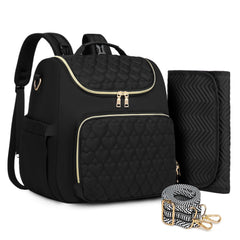 aocrin diaper bag backpack front view with versatile carry options for daily outings