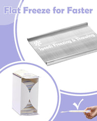AoeJarry Space-saving Tower fits narrow fridge shelves and maximizes storage.