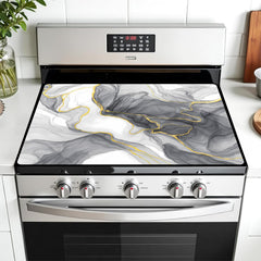 AOHMPT stove top cover 28x20 with multi-pattern design protects glass stovetops and countertops.