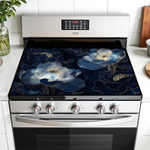 AOHMPT stove top cover geometric pattern protects glass stoves with stylish heat protection.