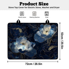 AOHMPT stove top cover floral pattern provides spill protection and decorative touch.