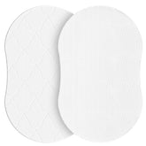 AOHWIDER oval bassinet mattress 30x18 fits Halo bassinet for safe naps.