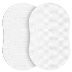 AOHWIDER oval bassinet mattress 30x18 fits Halo bassinet for safe naps.