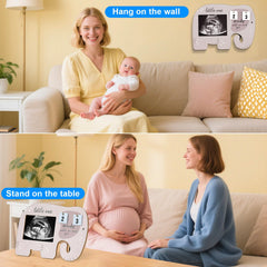 Aosemili sonogram frame growth cards documenting pregnancy milestones
