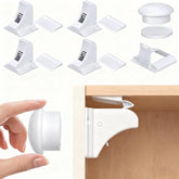 AOSITE child safety magnetic cabinet locks four-pack front view for discreet protection