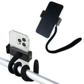Apausvcm stroller phone holder clip secures your phone with one-handed ease during strolls.