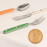 APLAINR kids silverware spoons for comfortable toddler dining.