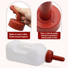 APlayfulBee replacement teat for calf bottle ensures quick swaps.