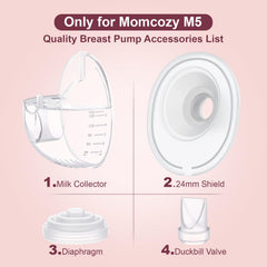 APMOOM 27mm double-sealed flange for leak-free pumping sessions.