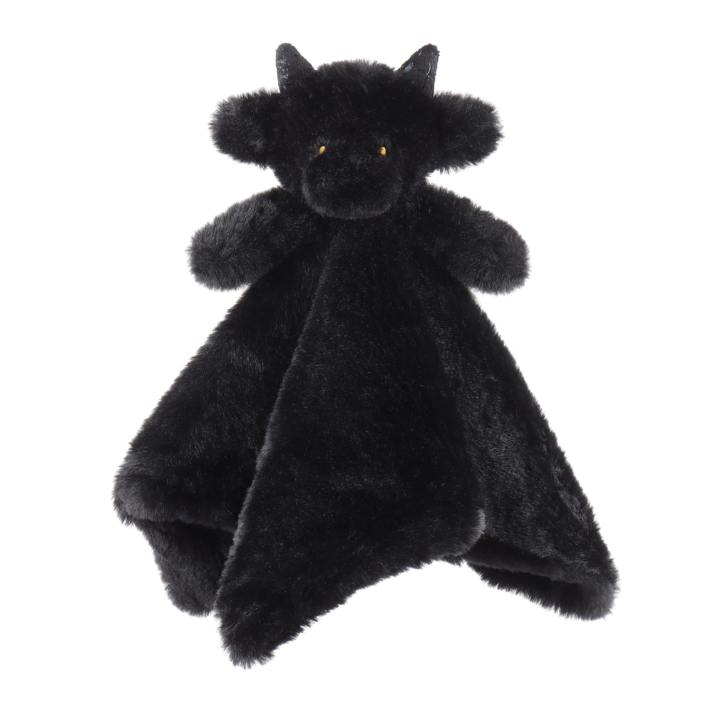 Apricot Lamb Black Dragon Lovey 13.8-inch security blanket for baby comfort and tactile grip