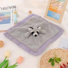 Apricot Lamb security blanket nursery plush for calming babies.