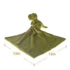 Apricot Lamb Snuggler 13-inch dino blanket is machine washable for busy parents