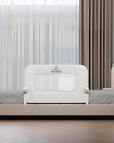 Aptododo 33-inch bed rails compact setup shows tool-free installation and secure fit.