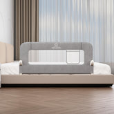 Aptododo 47in bed rails setup demonstrates tool-free install for fast setup