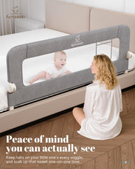 Aptododo universal-fit bed rail for twin, full and queen beds.