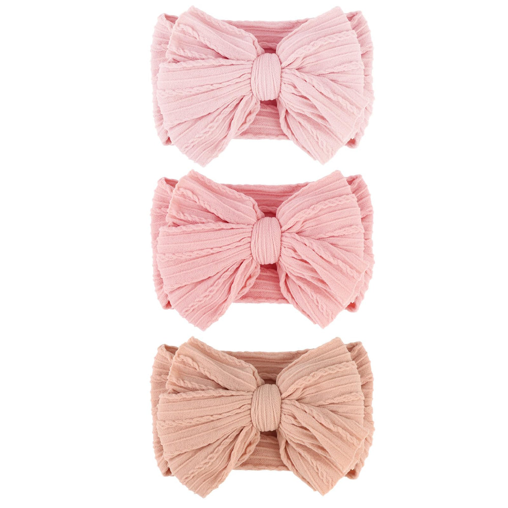 AQOKKA baby bows headbands with a big bow design for charming newborn photos