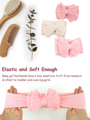 AQOKKA nylon-spandex blend ensures gentle stretch for growing baby heads.