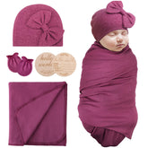 AQOKKA newborn receiving blanket—soft, breathable wrap for gentle swaddling and nap-time calm.