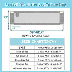 AquaVogue 3-Pack Bed Rails adjustable-height enable versatile bed configurations.