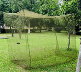 Aquinas Eagle mosquito net fully covers a sleeping bag for camping bug protection