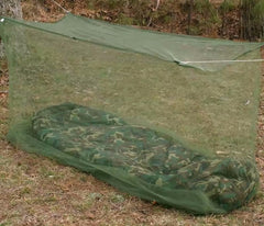 Aquinas Eagle mosquito net in military green with easy bottom-entry exit