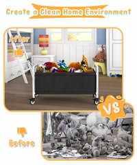 Ardier toy box with 360-degree wheels for effortless room navigation.