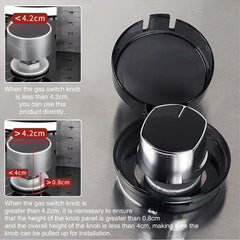 ARefugen stove knob cover inside view shows compact, heat-resistant protection