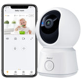 ARENTI B2 360-view setup shows broad room coverage