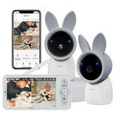 ARENTI baby monitor two-cameras front view shows broad coverage for peace of mind.