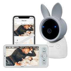 ARENTI upgraded baby monitor camera provides a clear real-time view for quick checks
