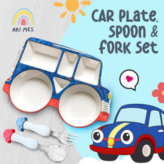 ARI MES toddler-dinnerware-set-dishware image shows BPA-free, safe materials for worry-free meals