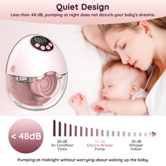 ARICHOMY cordless pump with 1200mAh battery enables over 1.5 hours of hands-free pumping.