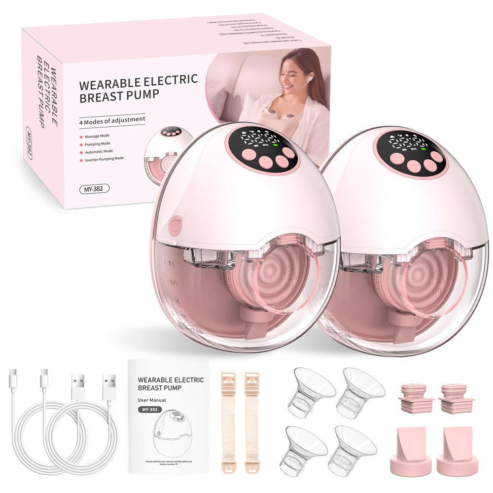 ARICHOMY hands-free pump worn discreetly under clothing for on-the-go pumping.