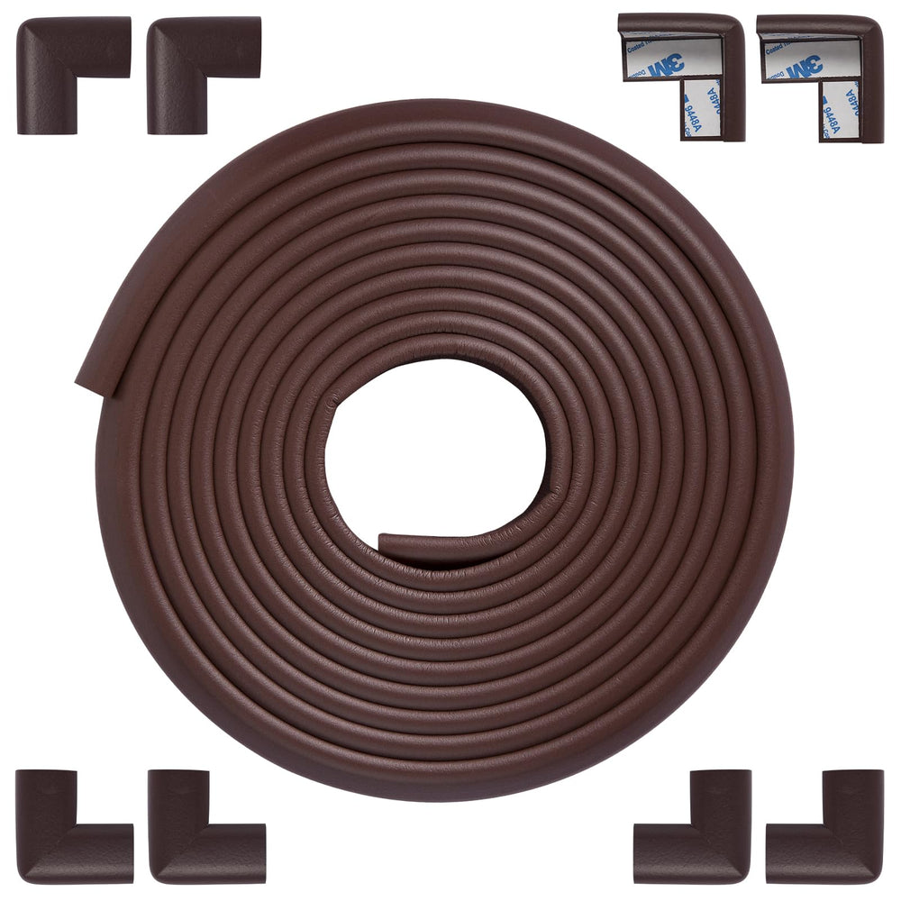 ARINBEB foam corner protector coffee 12.5ft shields furniture edges for safer playtime.