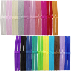 Arlai pack40 interchangeable headbands in bright colors for versatile styling.