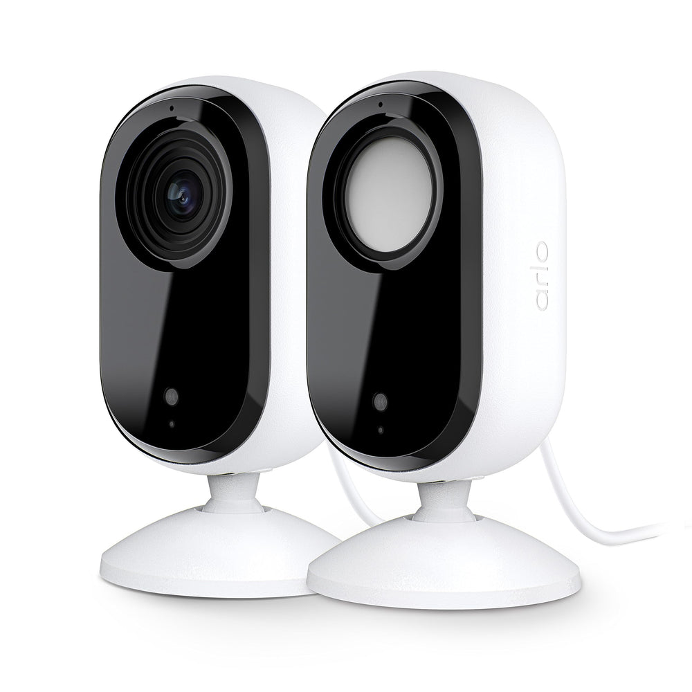 Arlo Essential indoor camera setup guide shows quick Wi-Fi setup for instant home monitoring.
