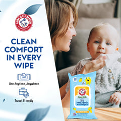 Arm & Hammer Under Watermelon Kiwi Wipes closeup aloe chamomile infusion for gentle cleansing