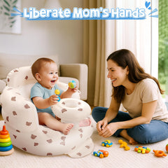 Arscniek Bear Head back support provides soft stability during play