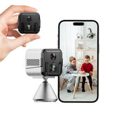 Arstiderne mini indoor camera shows a compact design for discreet home security.