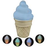 ArtCreativity color-changing ice cream cone lamp on table provides soothing ambient lighting