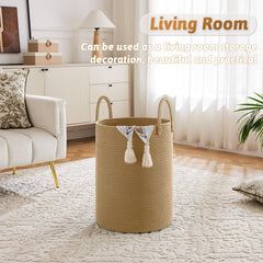Artfeel laundry basket shown in a bathroom decor setting for decorative storage.