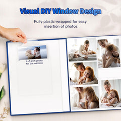 Artfeel linen-covered album with front window for personalized cover photo.